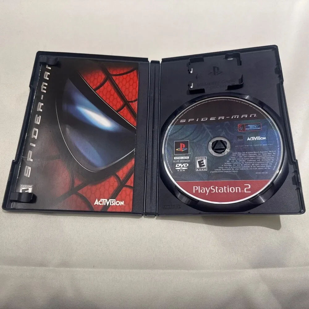Spider-Man - Sony PlayStation 2 (2005) w/ Manual Game and Case Great Condition